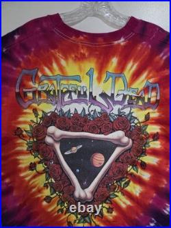 Vintage Liquid Blue Grateful Dead 1992 Space Your Face Tie Dye Single Stitch XL