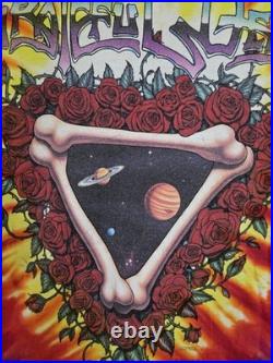 Vintage Liquid Blue Grateful Dead 1992 Space Your Face Tie Dye Single Stitch XL