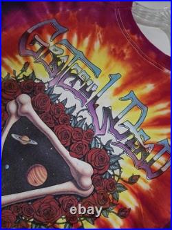 Vintage Liquid Blue Grateful Dead 1992 Space Your Face Tie Dye Single Stitch XL