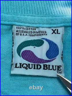 Vintage Liquid Blue Grateful Dead Beach Bears Shirt XL Jacob Brockum GDM Jerry