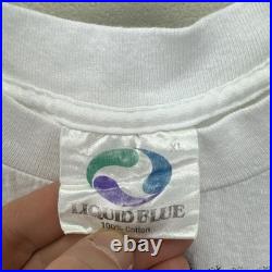 Vintage Liquid Blue Grateful Dead Original Buffalo 1990 T Shirt XL One Night