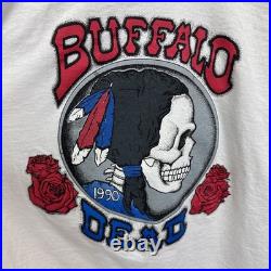 Vintage Liquid Blue Grateful Dead Original Buffalo 1990 T Shirt XL One Night
