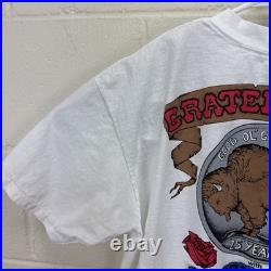 Vintage Liquid Blue Grateful Dead Original Buffalo 1990 T Shirt XL One Night