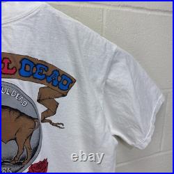 Vintage Liquid Blue Grateful Dead Original Buffalo 1990 T Shirt XL One Night