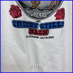 Vintage Liquid Blue Grateful Dead Original Buffalo 1990 T Shirt XL One Night
