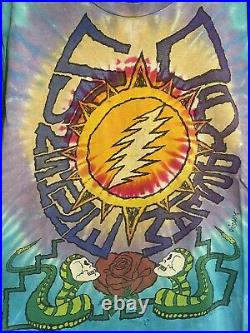 Vintage Liquid Blue Grateful Dead Shirt Sunshine Daydream Summer Tour 1990