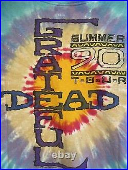Vintage Liquid Blue Grateful Dead Shirt Sunshine Daydream Summer Tour 1990