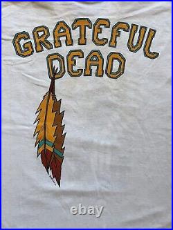 Vintage Liquid Blue Grateful Dead Skeleton Chief T Shirt Men's L 1990