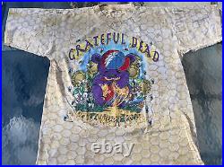 Vintage Liquid Blue Grateful Dead T-Shirt Large 1995 honey bees