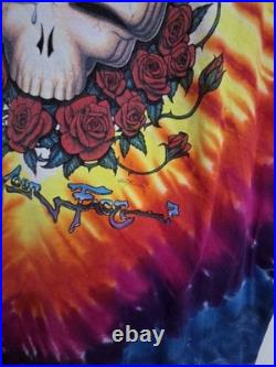 Vintage Liquid Blue Grateful Dead T-Shirt XL Adult Space Your Face Tie Dye 1992