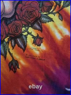 Vintage Liquid Blue Grateful Dead T-Shirt XL Adult Space Your Face Tie Dye 1992