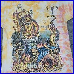 Vintage Liquid Blue Ian Bohorquez XL Ingus Shirt Tie Dye Grateful Dead Artist