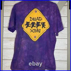 Vintage Liquid Blue Single Stitched Grateful Dead Bear Xing tie dye t-shirt taxi