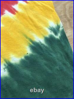 Vintage Lithuania Grateful Dead Tshirt Liquid Blue Tie Dye All Over 1996 Size XL