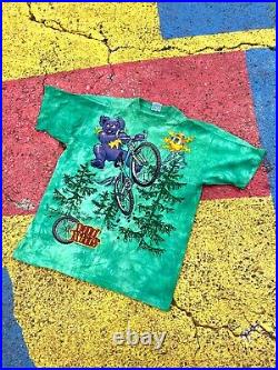 Vintage NWOT 1995 Grateful Dead GDM Dead Tread Graphic Shirt USA Tie Dye size XL