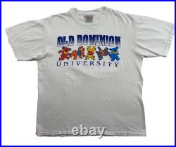 Vintage Old Dominion University 95' Grateful Dead T-Shirt Size Large Rare 90s
