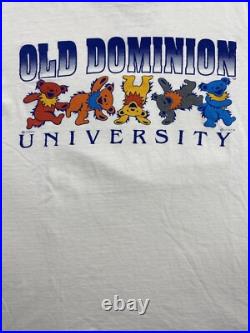 Vintage Old Dominion University 95' Grateful Dead T-Shirt Size Large Rare 90s