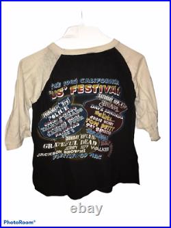 Vintage Original 1982 US FESTIVAL T-Shirt (Grateful Dead, Ramones, Kinks, Etc.)