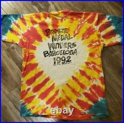 Vintage Original 1992 Lithuania Basketball Tie Dye Grateful Dead T Shirt L