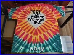 Vintage Original 1992 Lithuania Basketball Tie Tye Dye Grateful Dead T Shirt XL