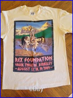 Vintage Original 80s Grateful Dead Rex Foundation Shirt Size L