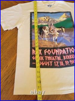 Vintage Original 80s Grateful Dead Rex Foundation Shirt Size L