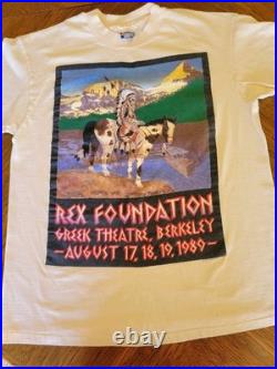 Vintage Original 80s Grateful Dead Rex Foundation Shirt Size L