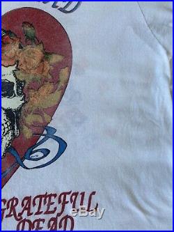 Vintage Original Grateful Dead 1990 Tour T Shirt Large L Jerry Garcia vtg XL