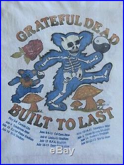Vintage Original Grateful Dead 1990 Tour T Shirt Large L Jerry Garcia vtg XL