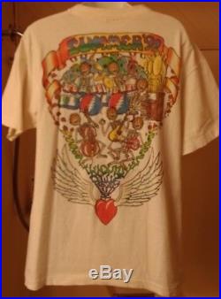 Vintage Original Grateful Dead Summer of 1992 Tour Liquid Blue Tee Shirt (Large)