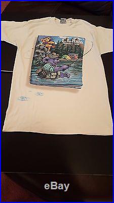 Vintage Original T-shirt-GRATEFUL DEAD L. L. Rain Dancing Bears 1996 concert-large