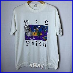 Vintage Phish Band T-shirt Mens XL Grateful Dead Gefilte Fish Mr. T Hebrew