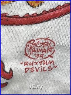 Vintage RARE 1995 Grateful Dead Spring Tour Rhythm Devils Mardi Gras T Shirt 2XL