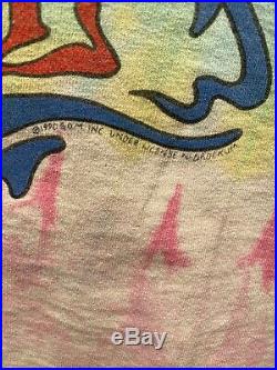 Vintage Rare 1990 Grateful Dead Wagon Wheel Brockum Tie Dye T-shirt Size XL