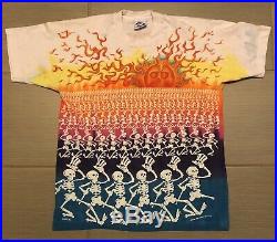 Vintage Rare 1992 GRATEFUL DEAD Brockum Collection T-Shirt SZ Large Liquid Blue