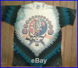 Vintage Rare 1994 Grateful Dead Hockey Tie-Dye T-Shirt Minglewood Blues
