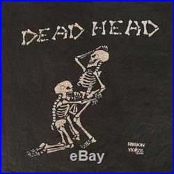 Vintage Rare 90s GRATEFUL DEAD'Dead Head' Bone Job Music Band Tee T Shirt M/L