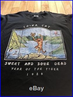 Vintage Rare Grateful Dead China Cat Lot T-Shirt 1986 VTG Single Stitch