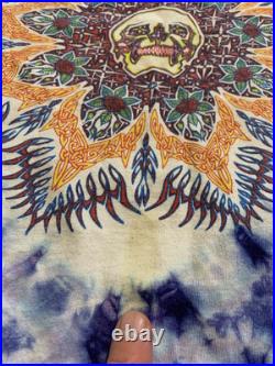 Vintage Rare Grateful Dead Phil Brown Double Sided Tie Dye LS T-shirt FOTL Large