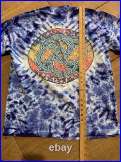 Vintage Rare Grateful Dead Phil Brown Double Sided Tie Dye LS T-shirt FOTL Large