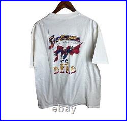 Vintage Rare Grateful Dead Superman Is Dead Single Stitch T Shirt Size XL
