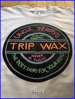 Vintage Rare Grateful Dead Uncle Jerry's Trip Wax Lot T-Shirt szXL single stitch