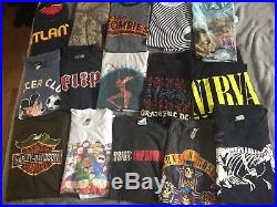 Vintage Shirt Lot Band Tour Rock 90s Grateful Dead Harley Nirvana Guns Roses