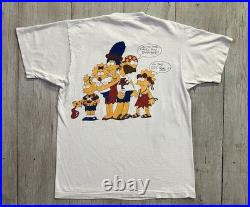 Vintage Simpsons Grateful Dead Parking Lot T-Shirt 1990 Dark Star Rare