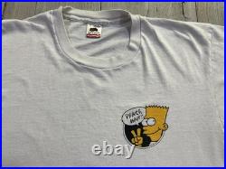 Vintage Simpsons Grateful Dead Parking Lot T-Shirt 1990 Dark Star Rare