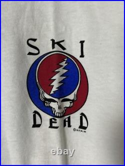 Vintage Single Stitch 1994 Grateful Dead Ski Double Sided T Shirt Size Large