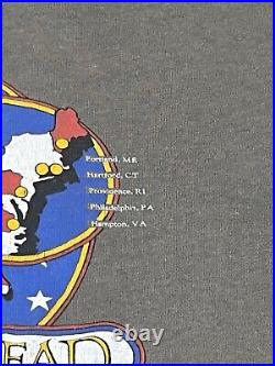 Vintage Single Stitch 80s 1986 Grateful Dead Shirt Spring Tour USA Heart