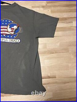 Vintage Single Stitch 80s 1986 Grateful Dead Shirt Spring Tour USA Heart