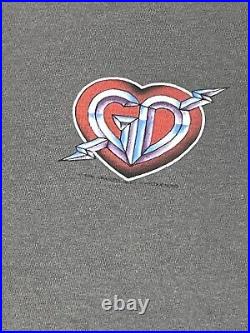 Vintage Single Stitch 80s 1986 Grateful Dead Shirt Spring Tour USA Heart Vintage Single Stitch 80s 1986 Grateful Dead Shirt Spring Tour USA Heart