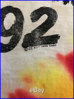 Vintage Single Stitch Grateful Dead Lithuania Tie Dye T-shirt Size XL